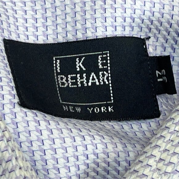 Ike Behar Men's Blue Button Up Shirt Sz 17/35 - Picture 4 of 6